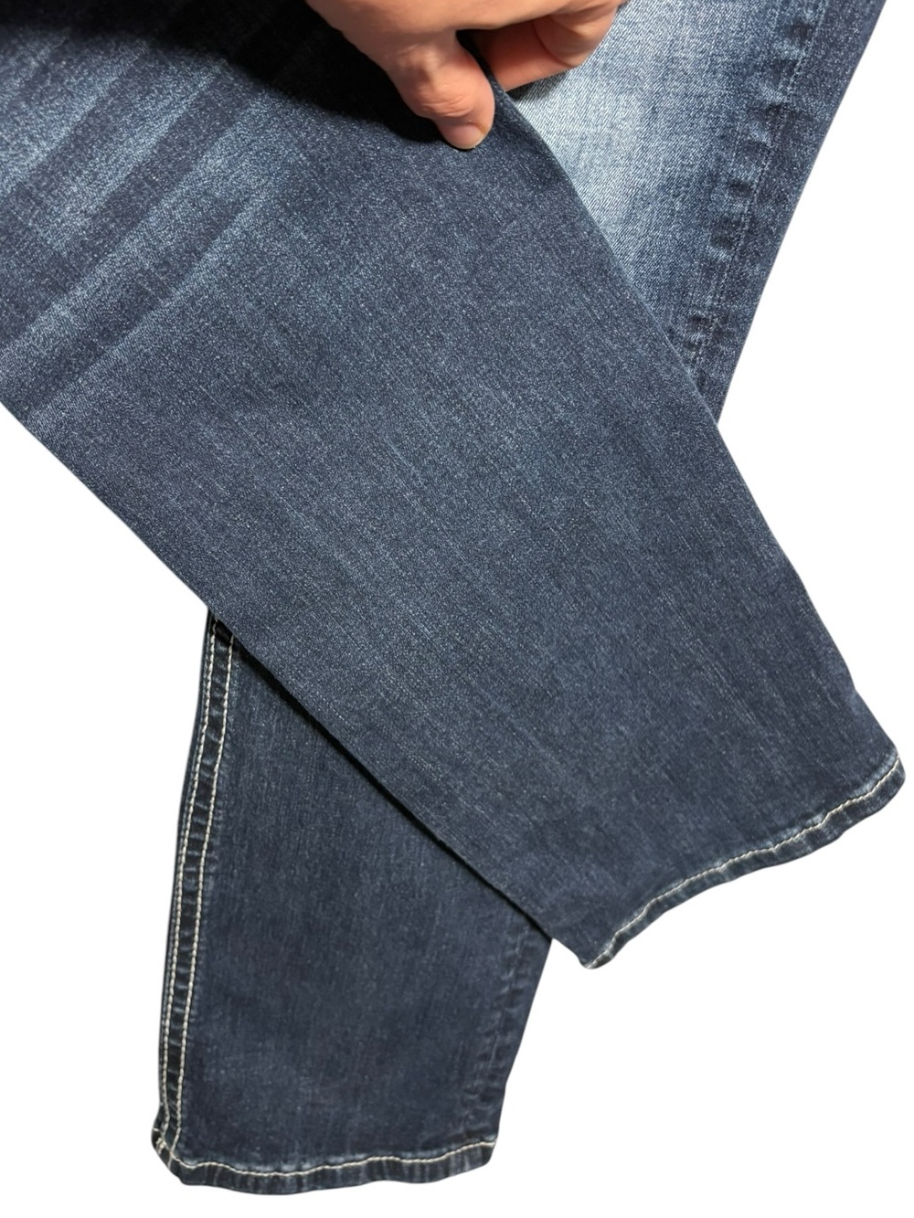 MISS ME | Mid-Rise Straight Stretch Dark Wash Jean 28 Horseshoe Cowboy Boots Hat - Picture 6 of 16